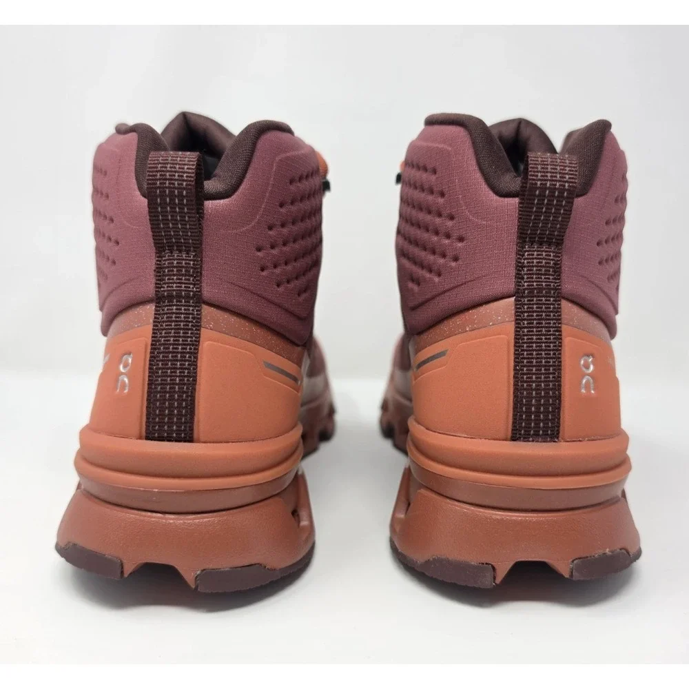 On Cloudrock 2 Waterproof Women's 9.5 Hiking‎ Boot Beet/Auburn